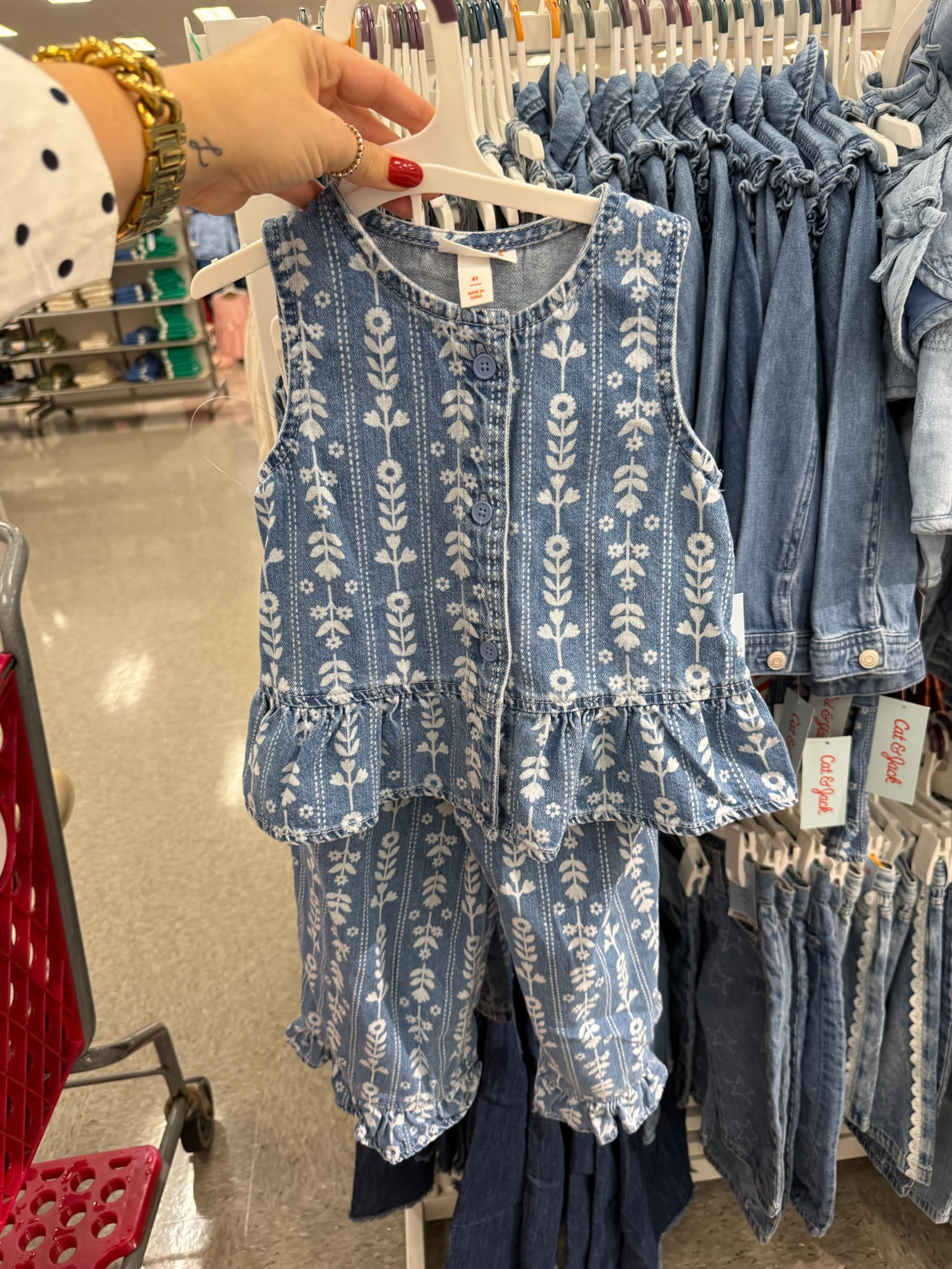The cutest floral denim set for girls // great for those warmer fall days or pair it with a cardigan 

 #LTKmomlife #LTKSeasonal #LTKKids