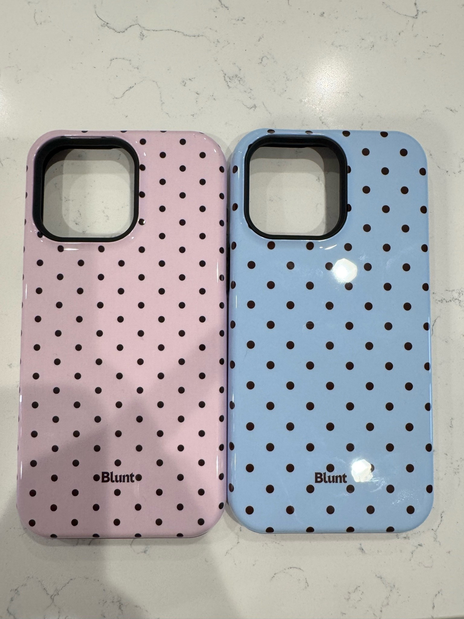New cases from @Blunt Cases 
love the polka dot. Great quality and colors are perfect to transition into fall.