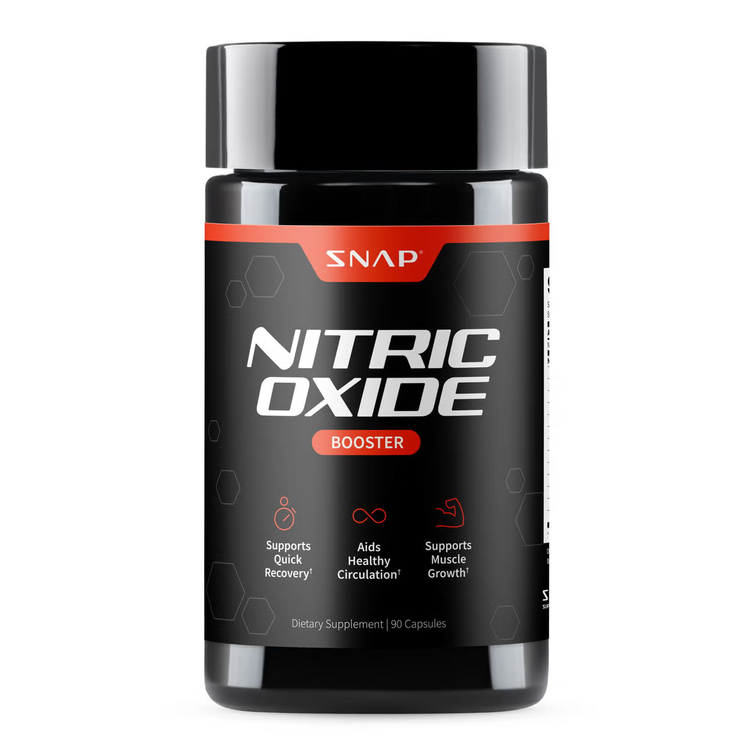 SNAP Supplements Nitric Oxide Booster Healthy - 90 Capsules (90 Servings) | GNC