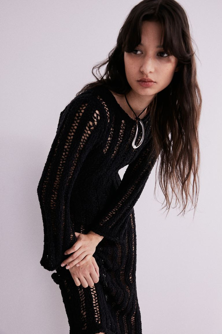Ladder-stitch-look Knit Dress | H&M (US + CA)