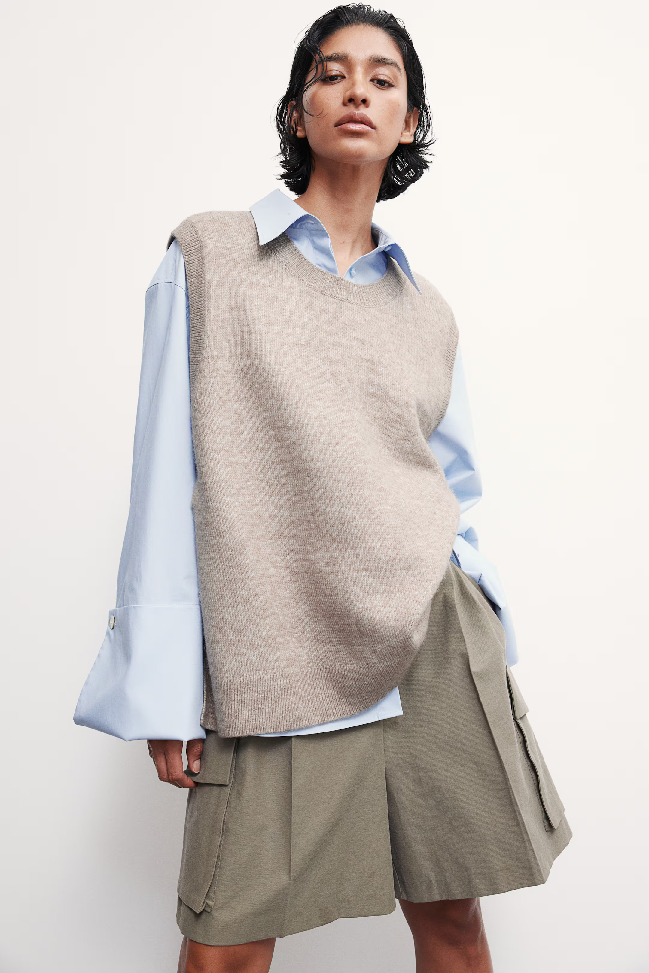 Sweater vest - Cream - Ladies | H&M US | H&M (US + CA)