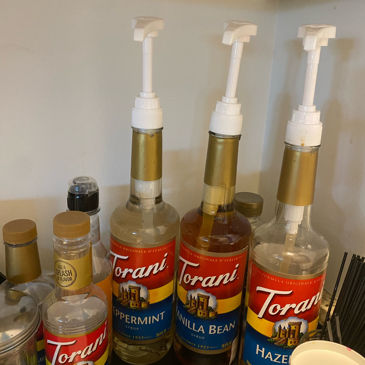 Coffee pumps are a must.  These fit the Torani syrups. This is a 3 pack.

*The Starbucks bottles are different. You can find that link here in my LTK app also. 

#LTKhome #LTKunder50 #LTKFind