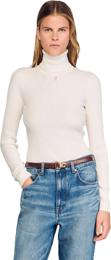 Cable-knit turtleneck sweater | Nordstrom