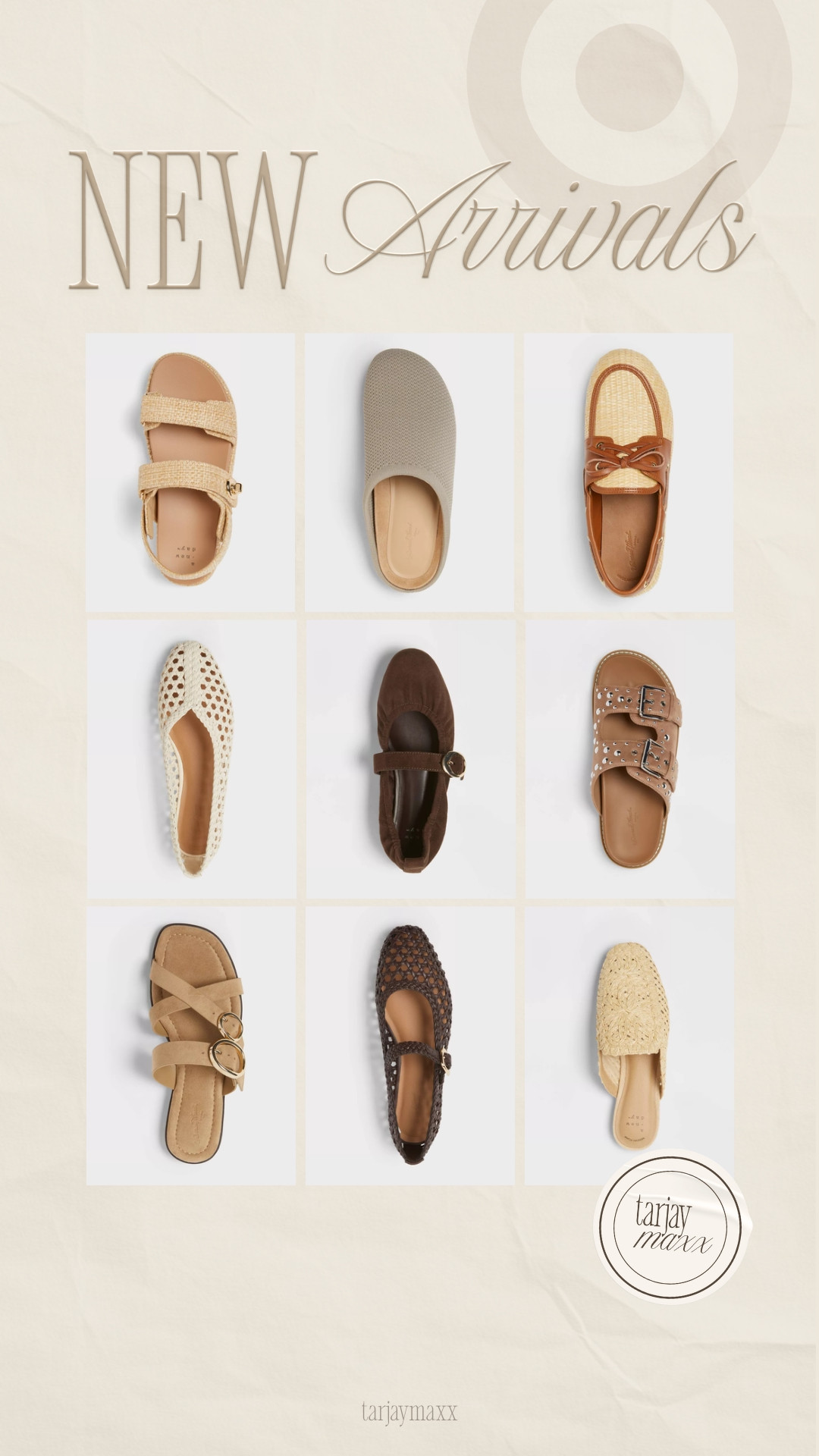New shoes are officially here and I am obsessed with this lineup! 👡✨ Target just dropped some amazing new arrivals that are perfect for transitioning your wardrobe. From those chic studded slides to the prettiest woven flats and classic Mary Janes, there is a style for every vibe. I’m especially eyeing those chocolate brown buckled flats—they look so high-end and are such a must-have for the season. Whether you’re looking for a comfortable everyday mule or a trendy sandal for your next trip, these new arrivals are definitely worth a look! date night outfits, accolade crew neck pullover, satin effect wrap blouse, super bowl hosting, dark wash denim, brooch, lace trim, chocolate brown outfit, romantic knits, valentines day outfit women, target home, target style, home aesthetic, interior design, home styling, affordable home decor, room makeover, cozy home, modern traditional, neutral home 

 #LTKNYFW #LTKValentine #LTKdayinmylife