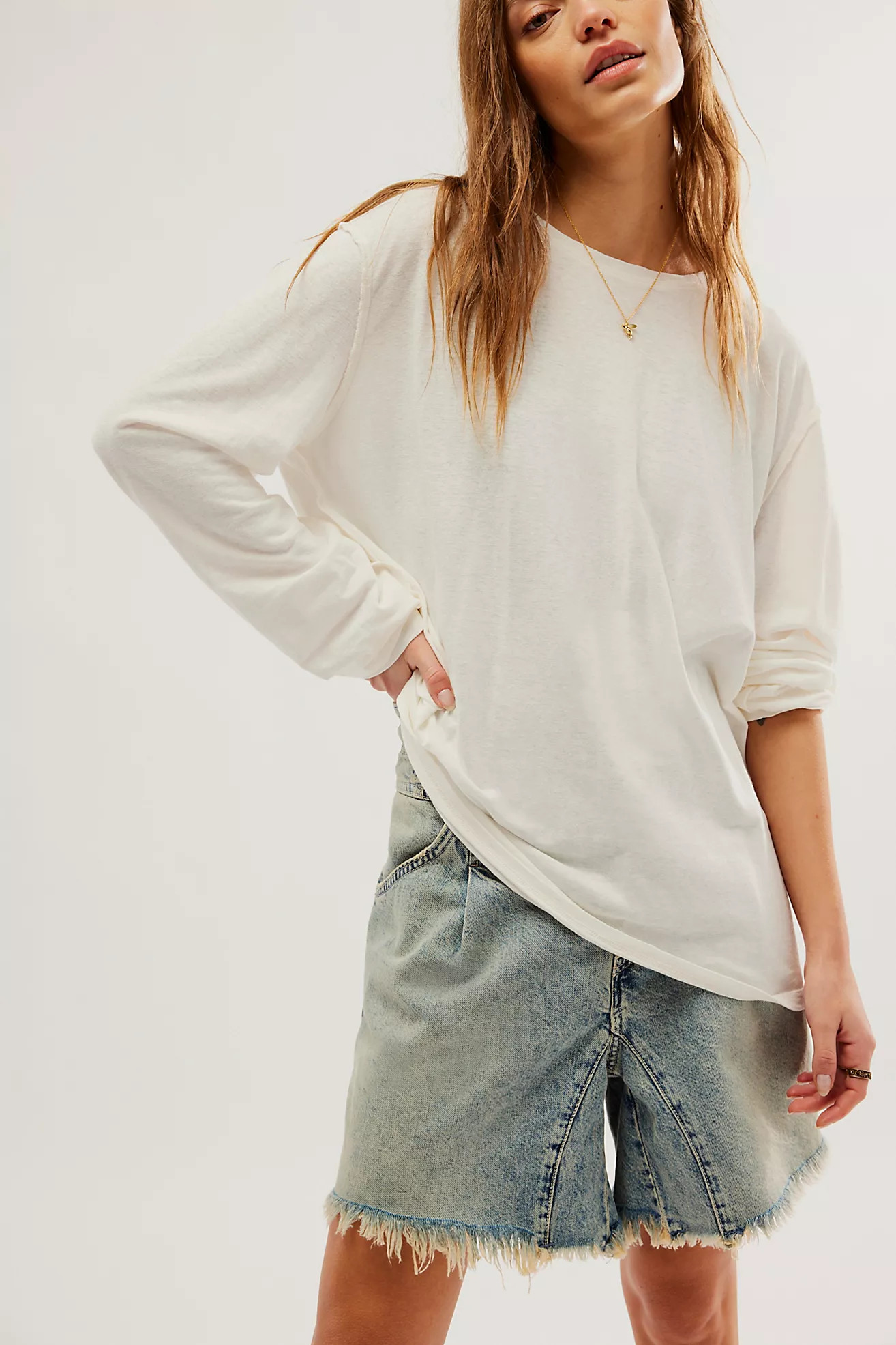 Care FP Morning Noon And Night Hemp Tee | Free People (Global - UK&FR Excluded)