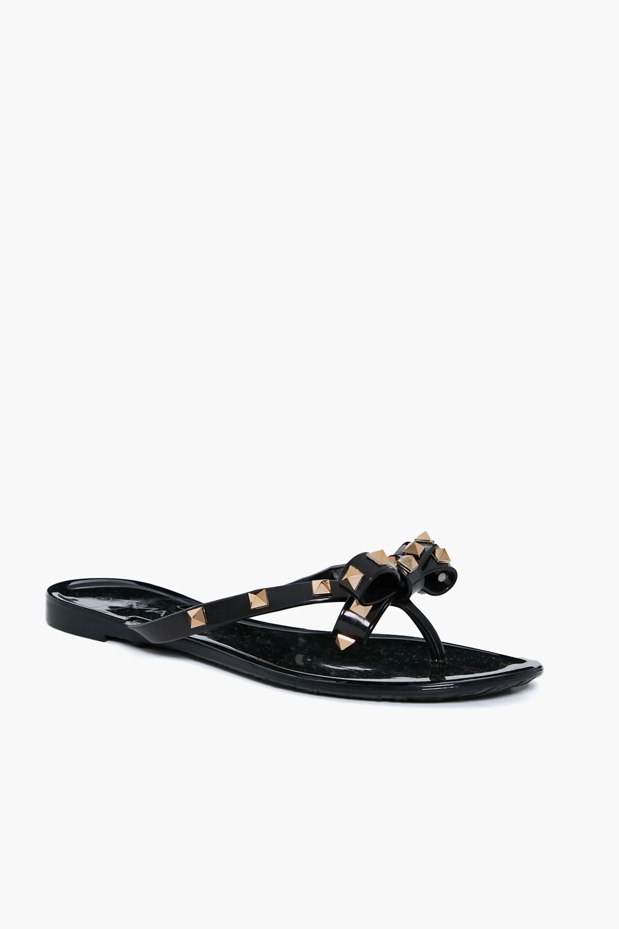 Black Jelly Bowtie Sandals | Tuckernuck (US)