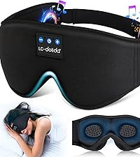 LC-dolida Sleep Headphones, 3D Sleep Mask Bluetooth Wireless Music Eye Mask, Sleeping Headphones ... | Amazon (US)