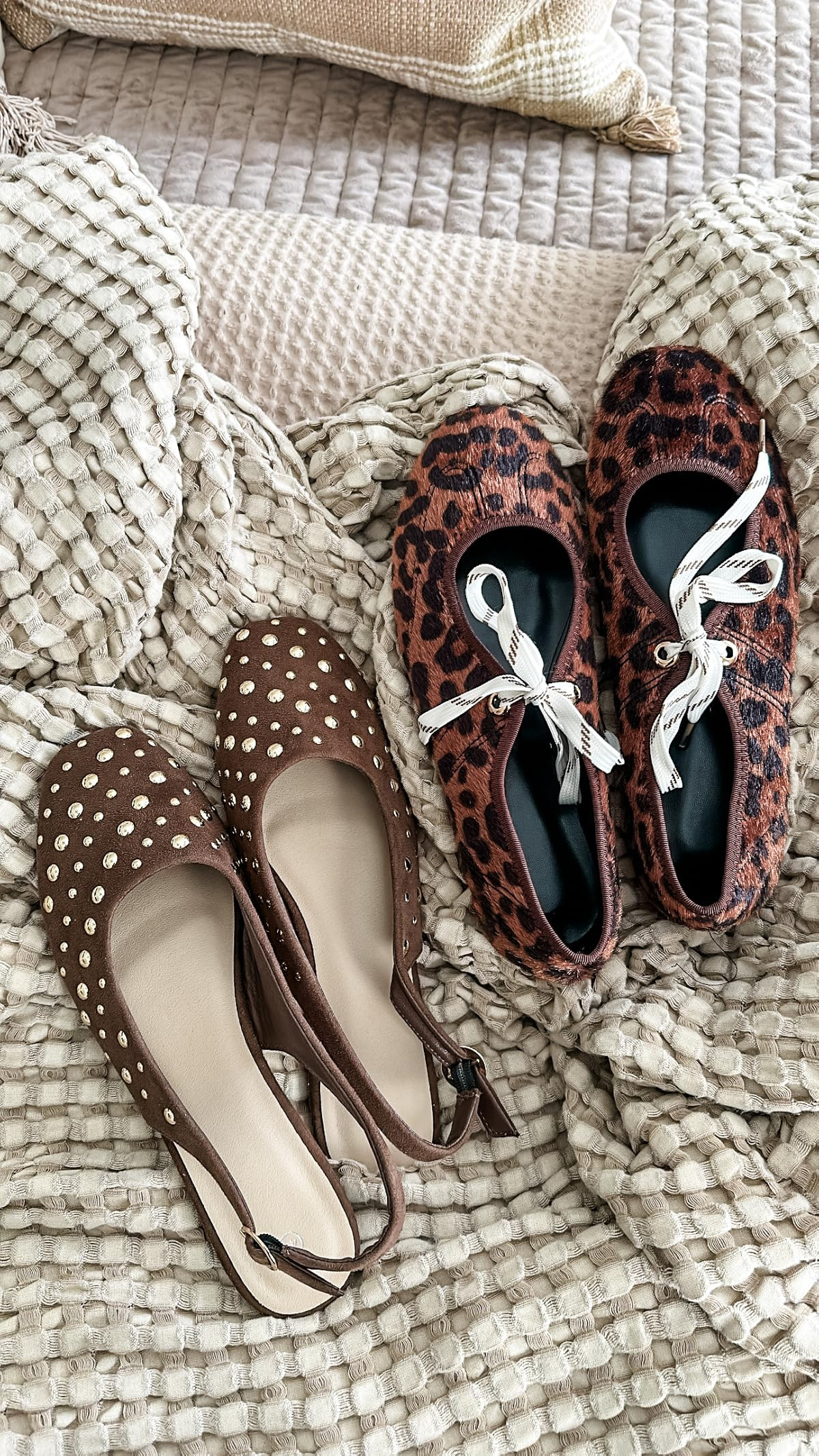 These flats are super cute and comfy, perfect for daily wear. Size up in leopard pair if between sizes #amazonfinds #shoelove 

 #LTKootd #LTKOver40 #LTKHome