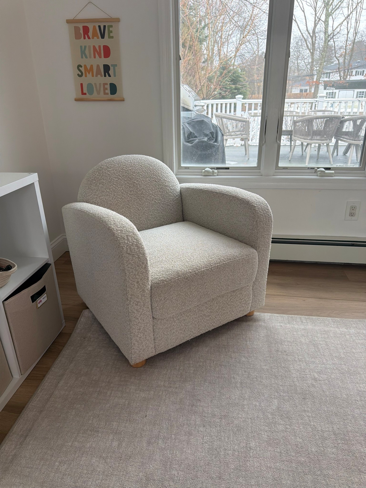 New playroom chair 😍

#LTKHome #LTKSpringSale #LTKmomlife