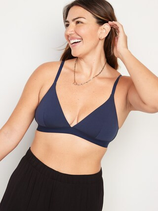 Supima&#174 Cotton-Blend Triangle Bralette Top for Women | Old Navy (US)