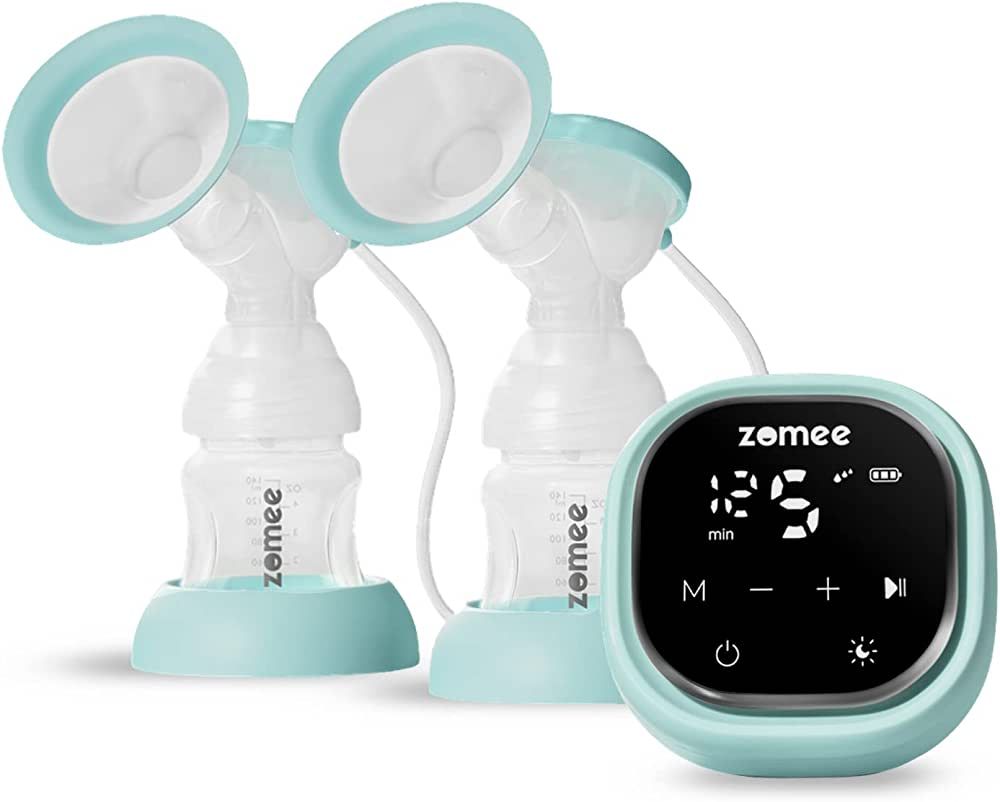 Zomee Z2 Double Electric Breast Pump – with Expression, Massage, and 2-Phase Modes - Rechargeab... | Amazon (US)
