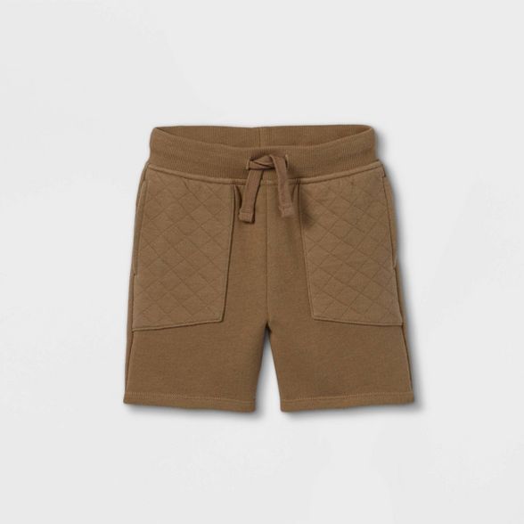 Toddler Boys' Quilted Pocket Pull-On Shorts - art class™ Olive Green | Target