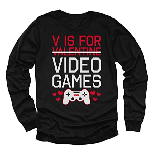 Tstars Gamer Valentine Kids Long Sleeve Shirt Video Game Controller Love Soccer Tee for Boys Girl... | Amazon (US)