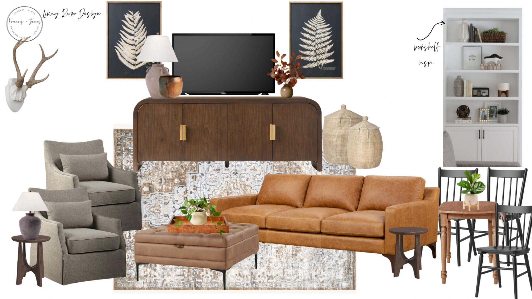 Mountain Home Design, Mountain Living, western decor, class home decor, traditional home, storage ottoman, leather couch, leather ottoman, storage baskets, tray, swivel chairs, botanicals, stone lamp, media console, gold media console handles, leather couch, wood end tables, bistro table, black dining chairs 

#LTKFamily #LTKHome #LTKStyleTip