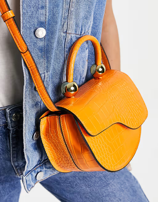 Topshop Cleo croc crossbody | ASOS (Global)