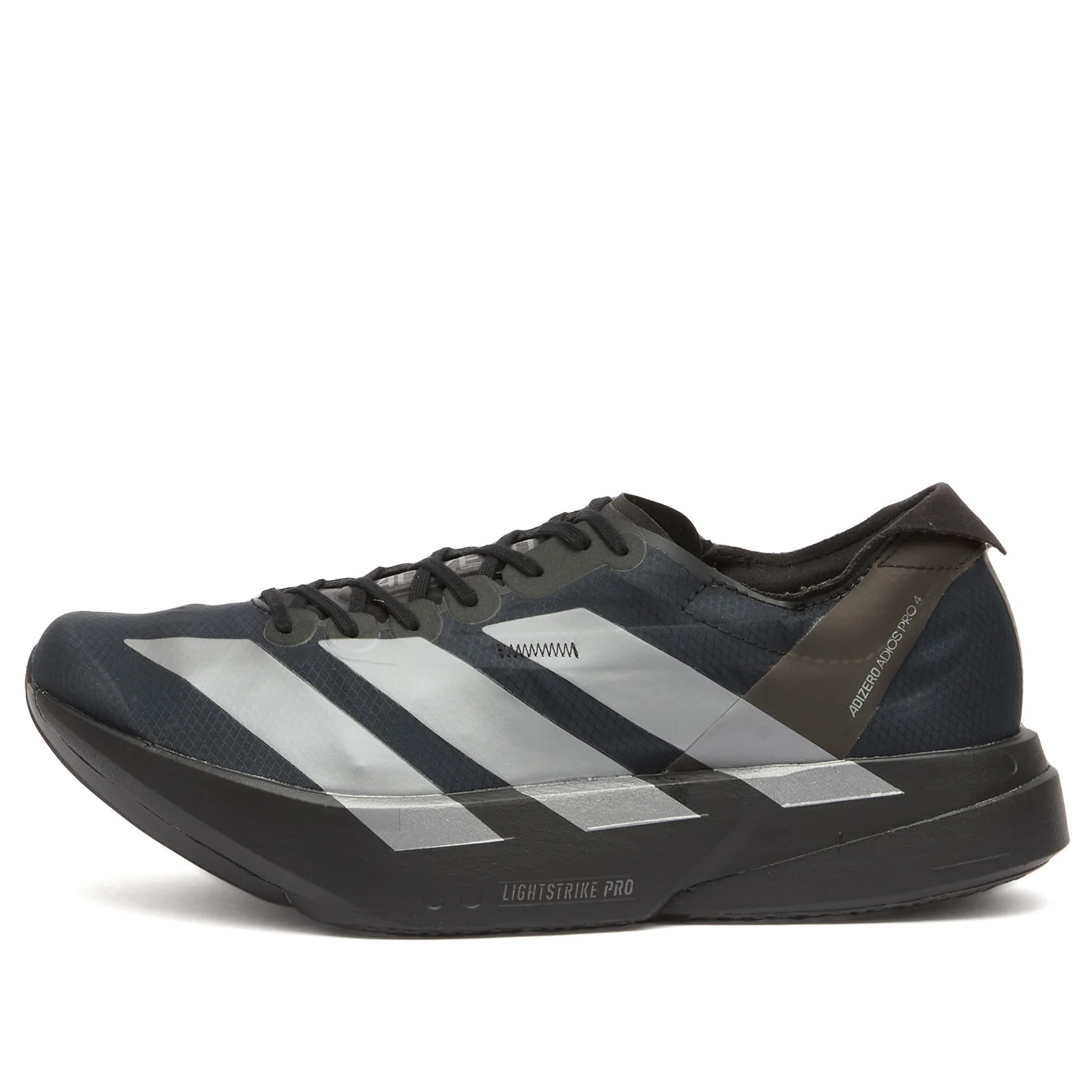 Adidas Running Men's adidas Adizero Adios Pro 4 Sneaker in Core Black/Iron Met./Carbon, Size UK 9.5 | END. Clothing