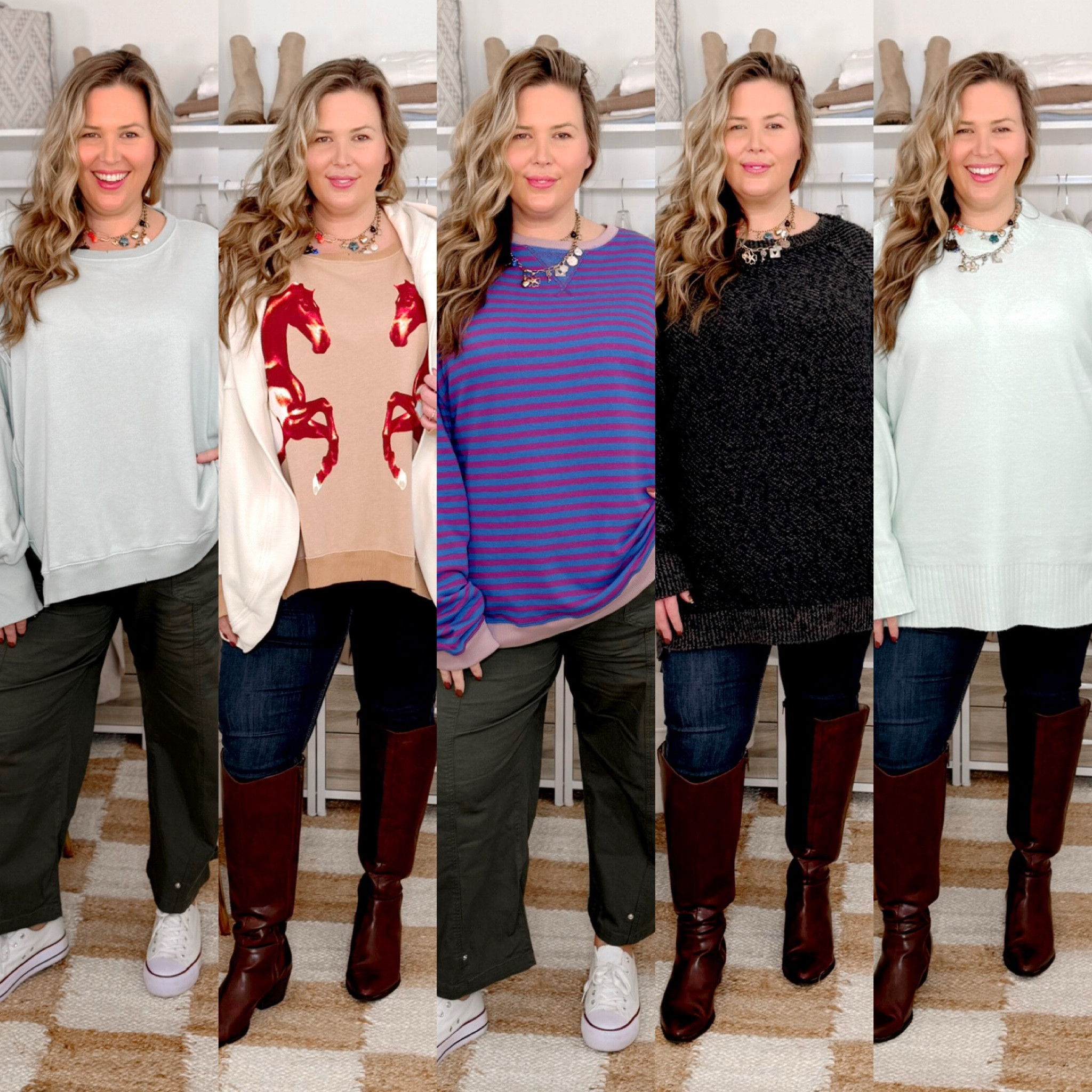 Wearing an XL in all of these free people tops!!! They fit me like a true 2X! Wearing a 20 in both pants!

#LTKPlusSize #LTKSaleAlert #LTKMidsize