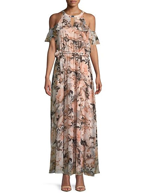 Floral Cold-Shoulder Maxi Dress | Saks Fifth Avenue OFF 5TH