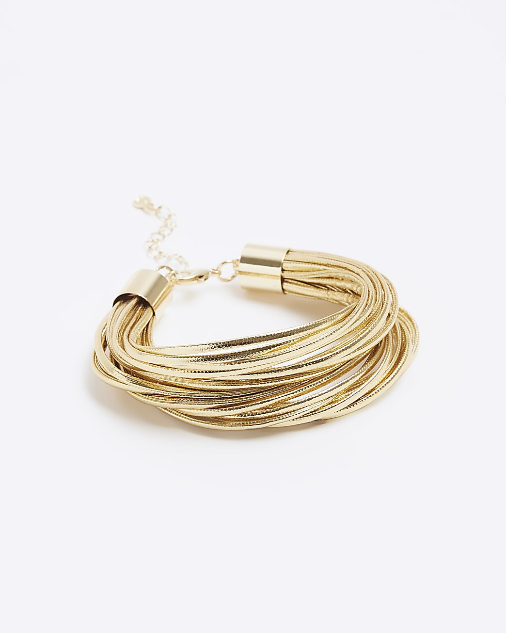 Gold cord bracelet | River Island (UK & IE)