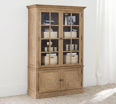 Livingston 48.5" x 73.5" Glass Cabinet | Pottery Barn (US)