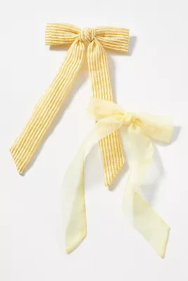 Bow Barrettes, Set of 2 | Anthropologie (US)