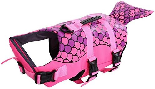 Queenmore Dog Life Jacket Ripstop Dog Safety Vest Adjustable Preserver with High Buoyancy and Dur... | Amazon (US)