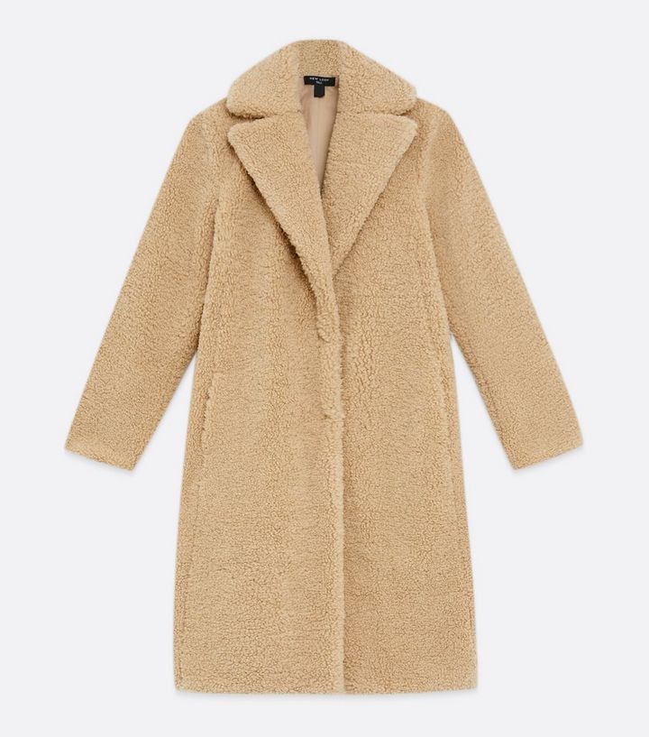 Tall Camel Teddy Faux Fur Long Coat
						
						Add to Saved Items
						Remove from Saved Items | New Look (UK)
