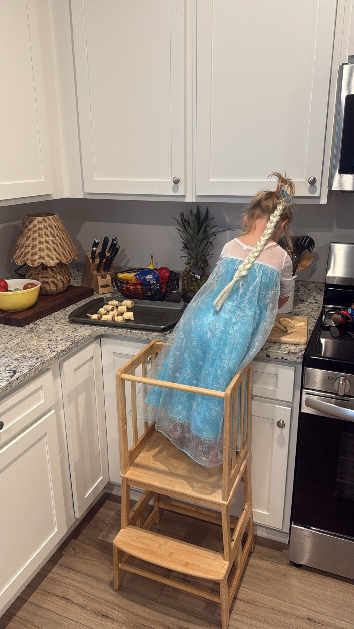 Queen Elsa came for breakfast ❄️ we love this kitchen helper! We got it when she was 18 months. She’ll be 4 at the end of the summer and we still use it daily.

#LTKmomlife #LTKdayinmylife #LTKKids
