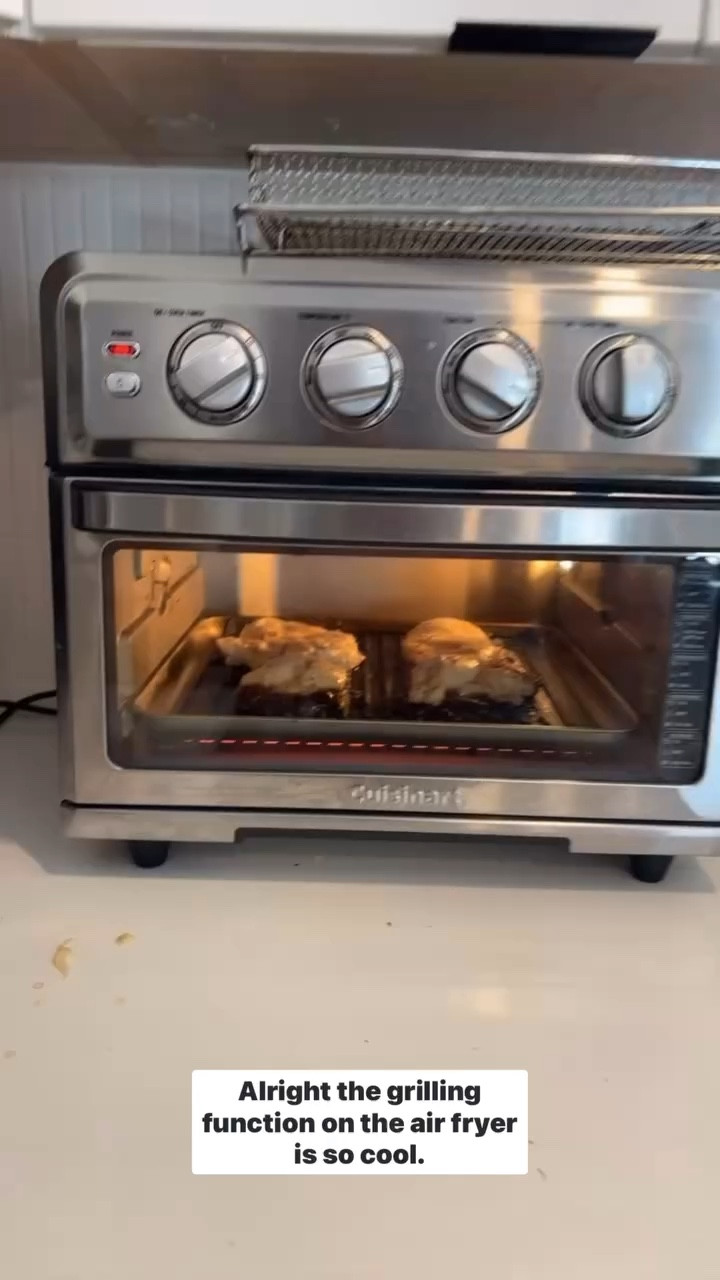 Obsessed with this air fryer and the grilling function is so cool!