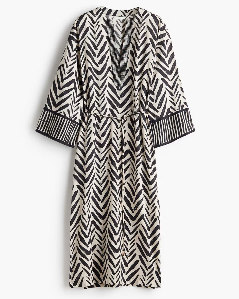 Black and white patterned midi shirt dress

#LTKSeasonal