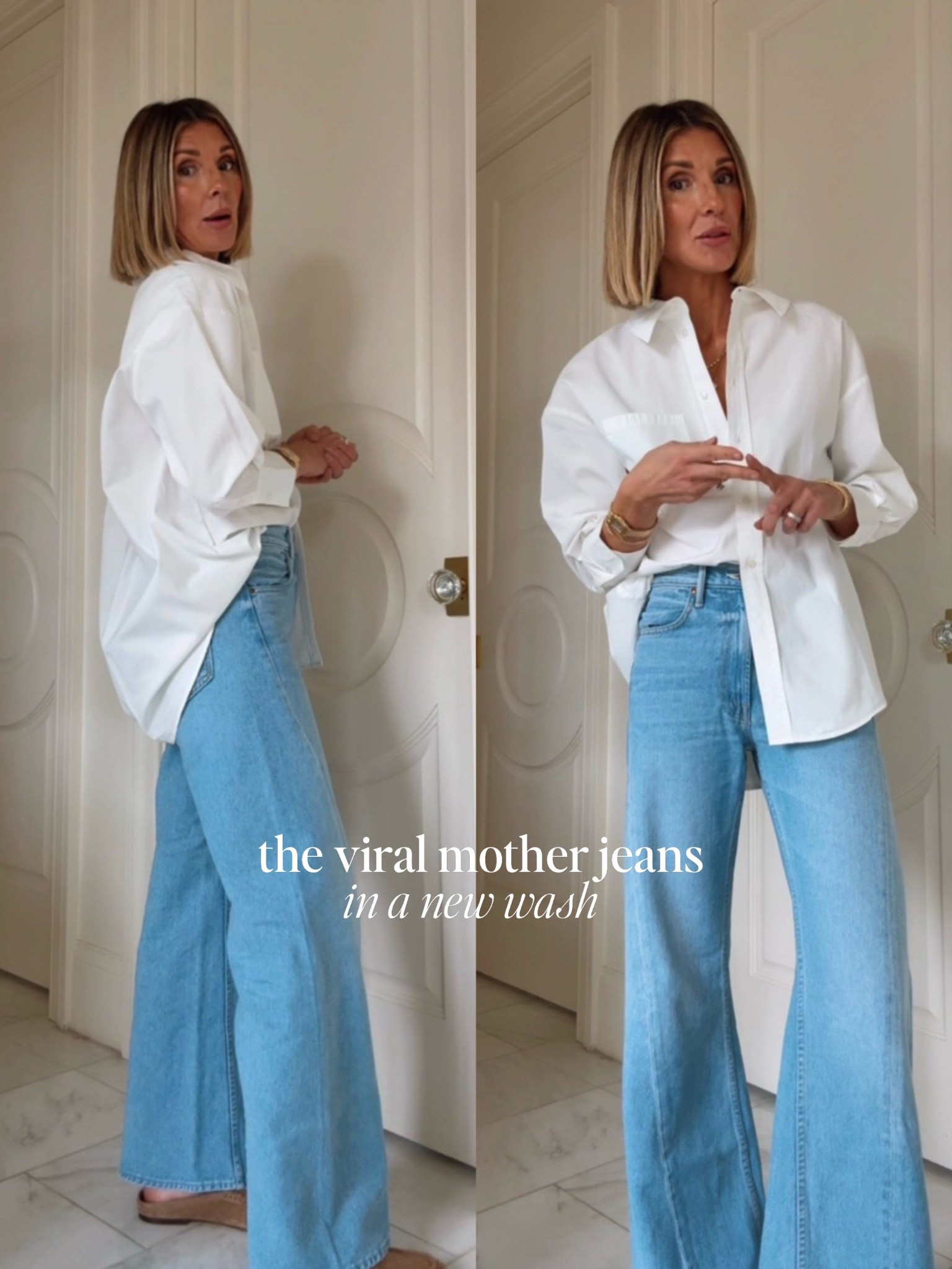 Grab these viral mother jeans before they sell out in the new wash. Fit tts 