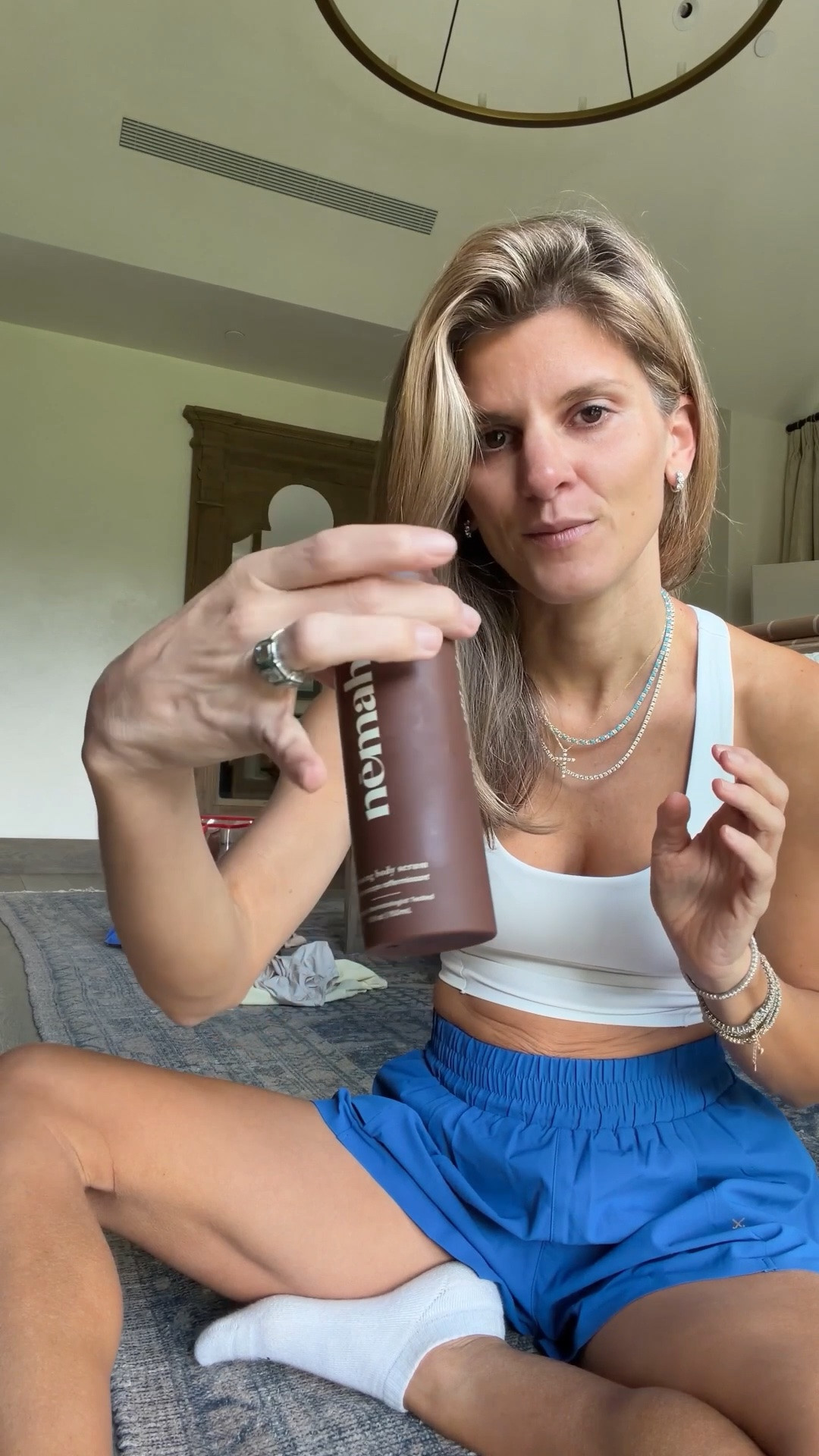 My favorite product to use before and after self tanning: the Nemah body firming serum