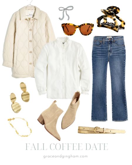 In honor of the first day of fall, today I’m sharing a few outfits from recent sales that are perfect for the cooler weather! I love this outfit for a fun coffee date - whether it’s with your bestie or a loved one! Classic, polished, and warm enough to sit outside! ✨🍂 #classicstyle #falloutfits #classicoutfits #preppyoutfits #fallstyle

#LTKunder100 #LTKSeasonal #LTKsalealert