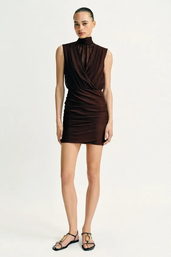 DRAPED MINI DRESS | Zara US