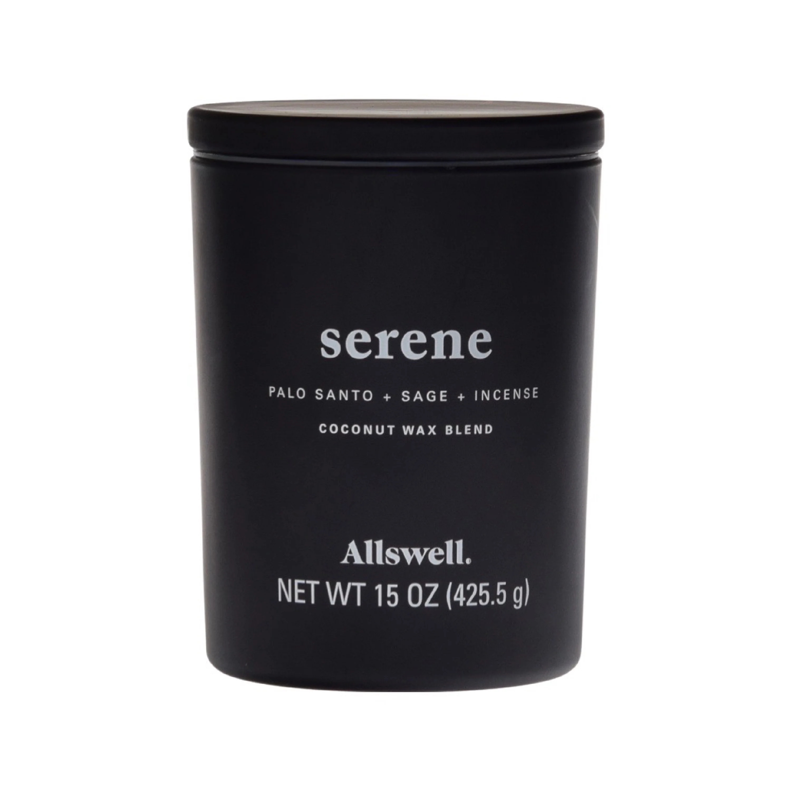 Allswell | Serene (Palo Santo + Sage + Incense) 15oz Scented 2-Wick Spa Candle - Walmart.com | Walmart (US)