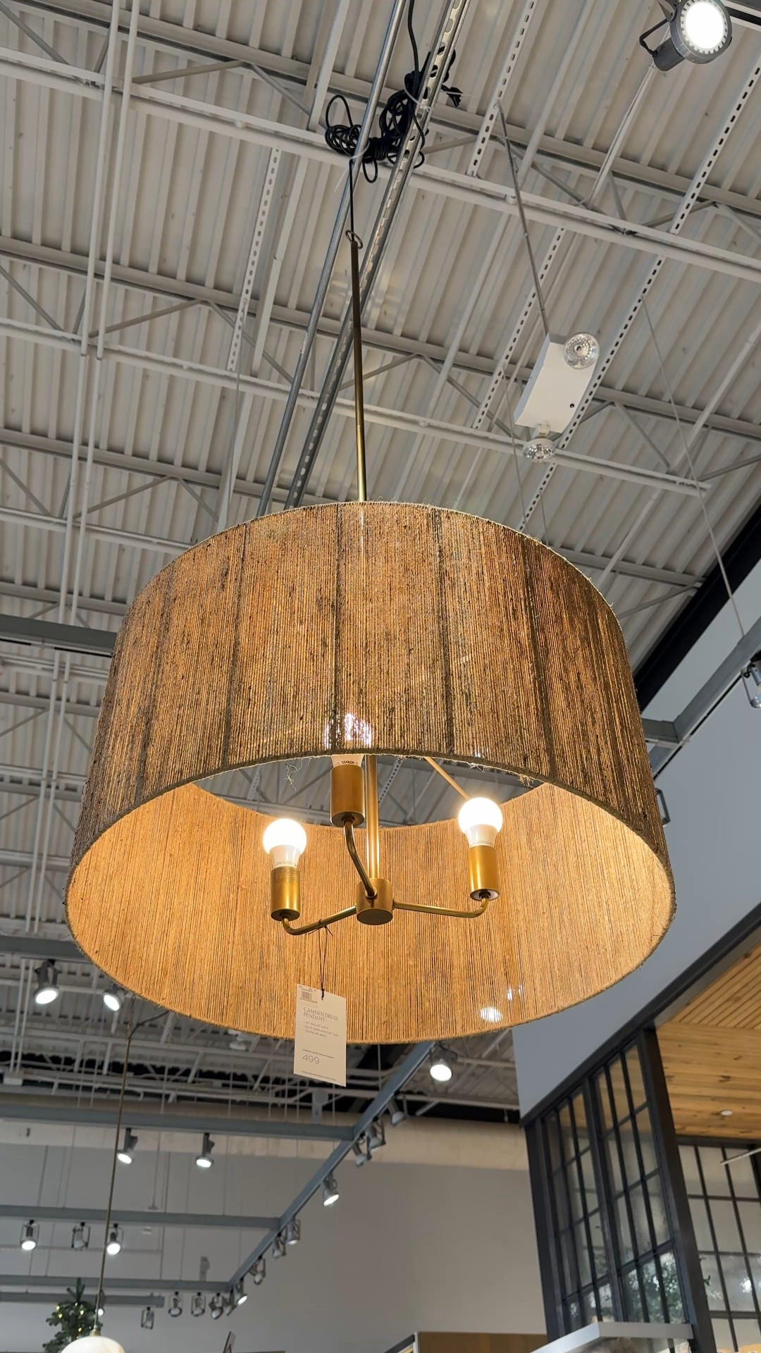Warm, textured lighting done right! 🤩 The Camden Woven Drum Pendant from Pottery Barn is such an easy way to add depth and softness to a space. ✨ The woven design paired with the antique brass finish gives off an effortless boho vibe while still feeling elevated. It also comes in two sizes, making it easy to customize for anything from a cozy nook to a statement overhead light! 💫 Linked this pendant along with other woven styles I’m loving! 🫶🏻 #LightingInspo #WovenPendant #PotteryBarn