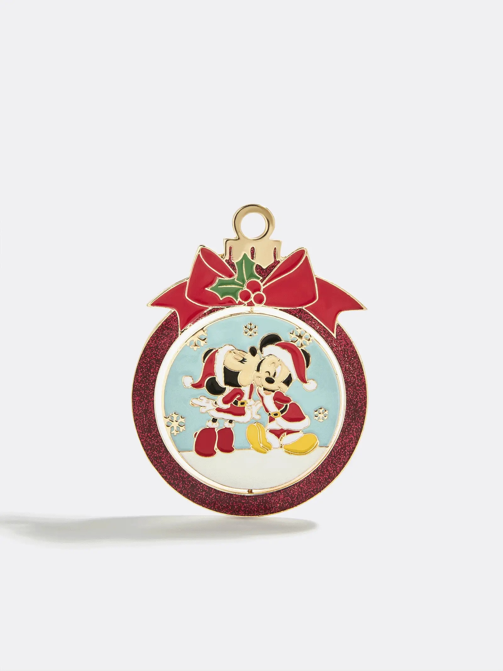Disney Mickey & Minnie Mouse Reversible Christmas Pin - Mickey Mouse & Minnie Mouse | BaubleBar