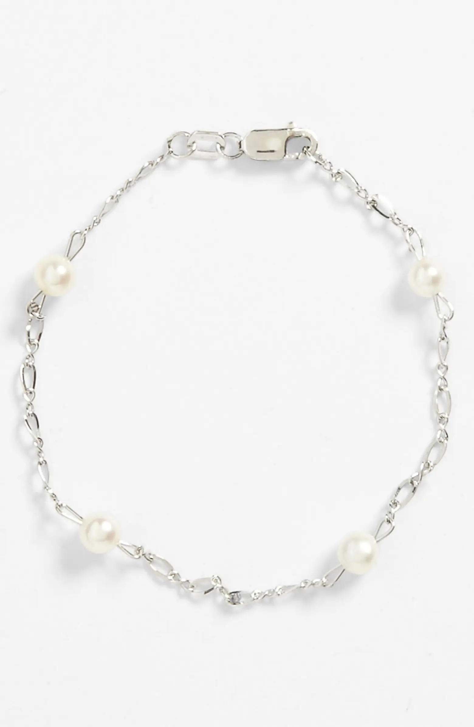 Sterling Silver & Cultured Pearl Bracelet | Nordstrom