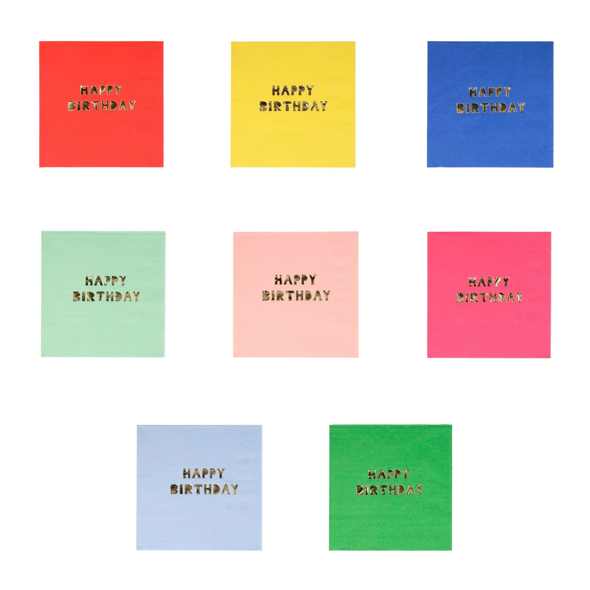 Assorted Happy Birthday Beverage Napkins | Get Gatherings