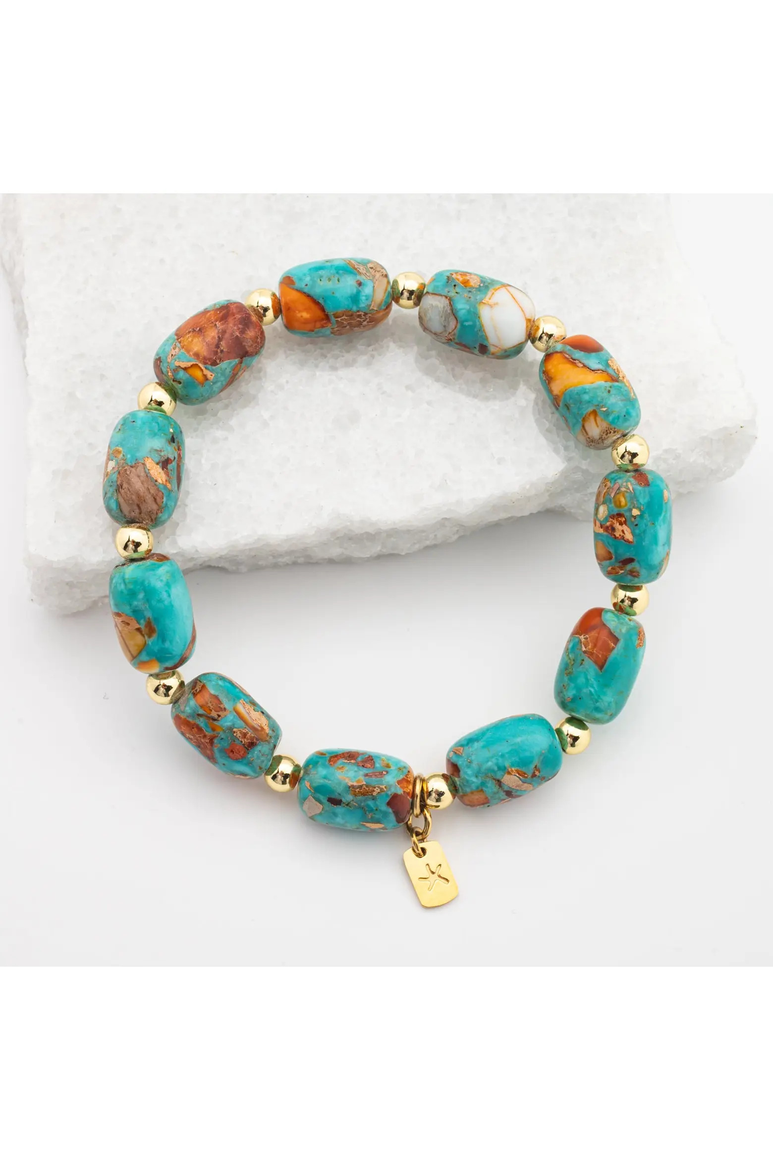 Starfish Project Sierra Bloom Turquoise Emperor Stone Beaded Bracelet (Women) | Nordstrom | Nordstrom