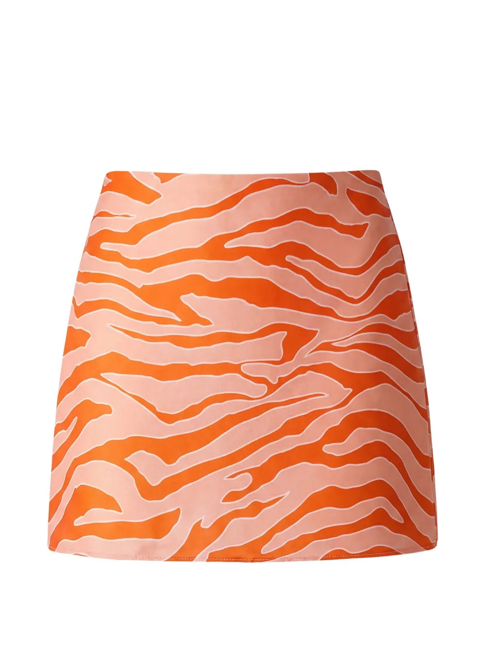 Toccin Brynny zebra-print skirt - Orange | Farfetch Global