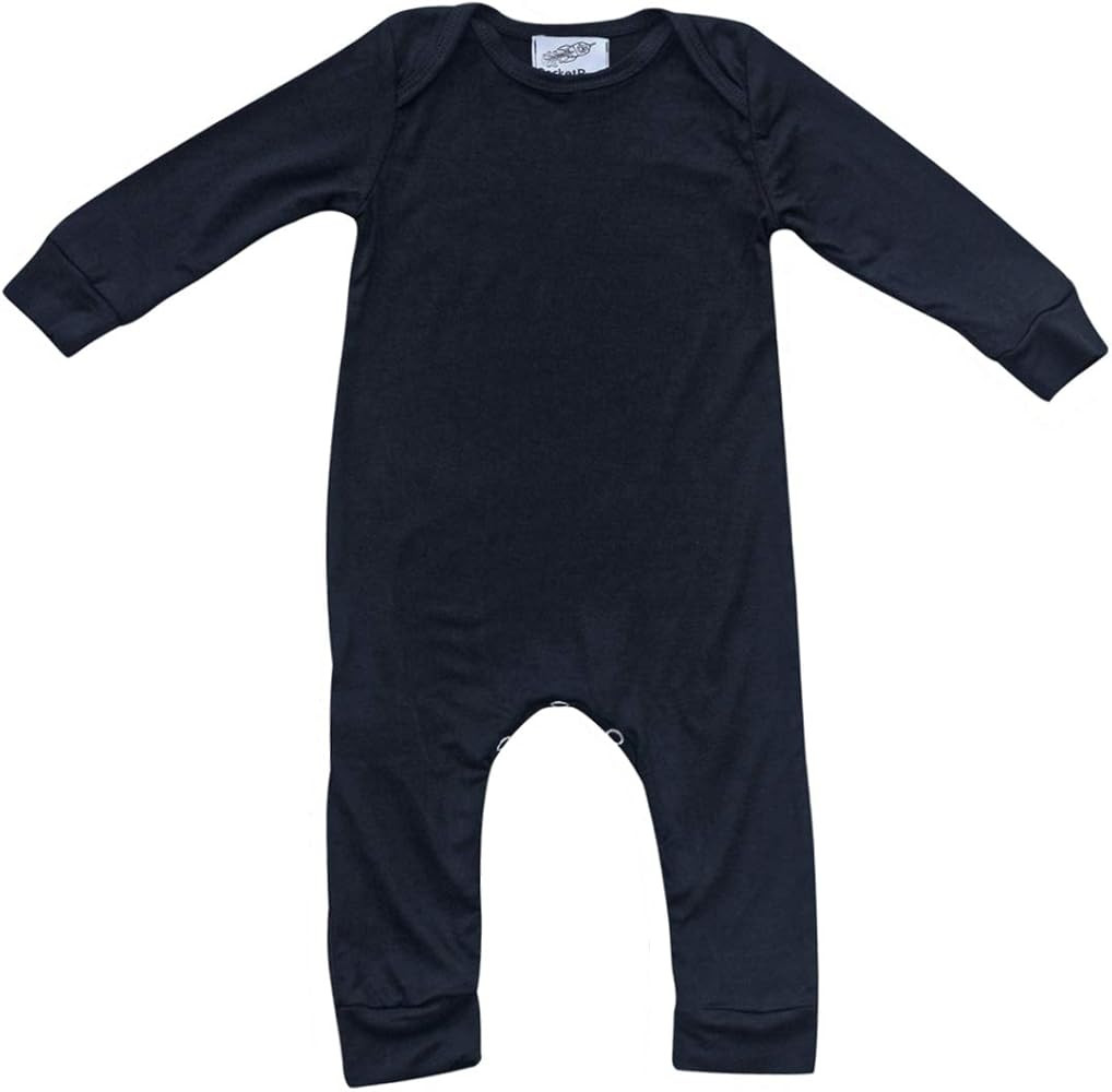 Plain Silky Long Sleeve Baby Romper | Amazon (US)