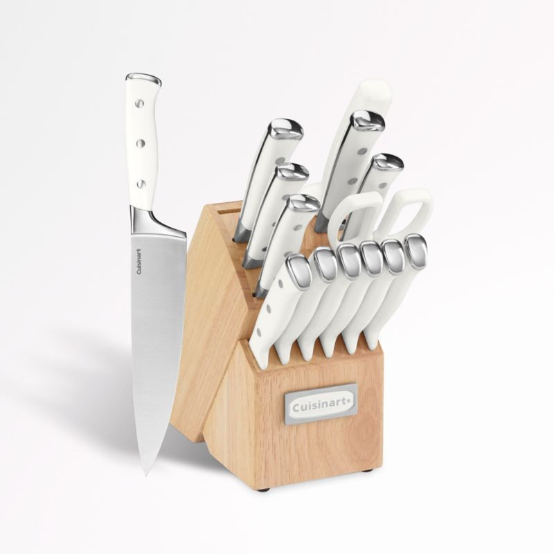 Cuisinart Classic Triple-Rivet 15-Piece Knife Block Set + Reviews | Crate & Barrel | Crate & Barrel