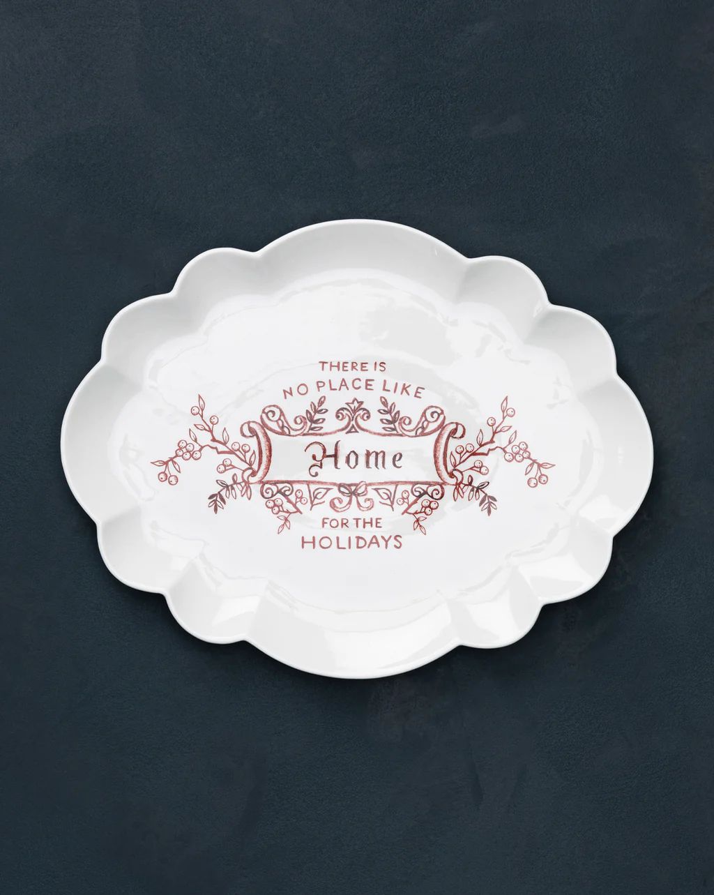 There's No Place Like Home Scalloped Platter | McGee & Co.