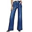 Allimy Women's High Waisted Wide Leg Baggy Front Pockets Jeans – Trendy 2026 Collection | Amazon (US)