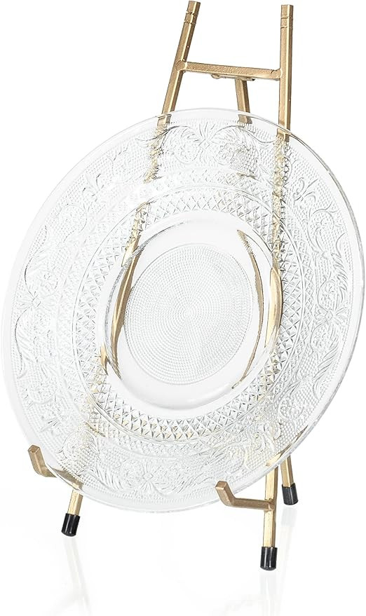 Red Co. 13” Tall Modern Metal Tripod Plate Stand and Art Holder Easel, Gold | Amazon (US)