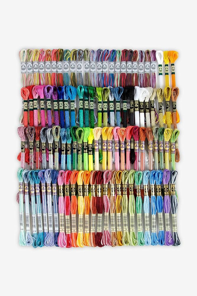 DMC Special Threads 100 Skein Multi-Color Assortment Bulk Pack | Amazon (US)