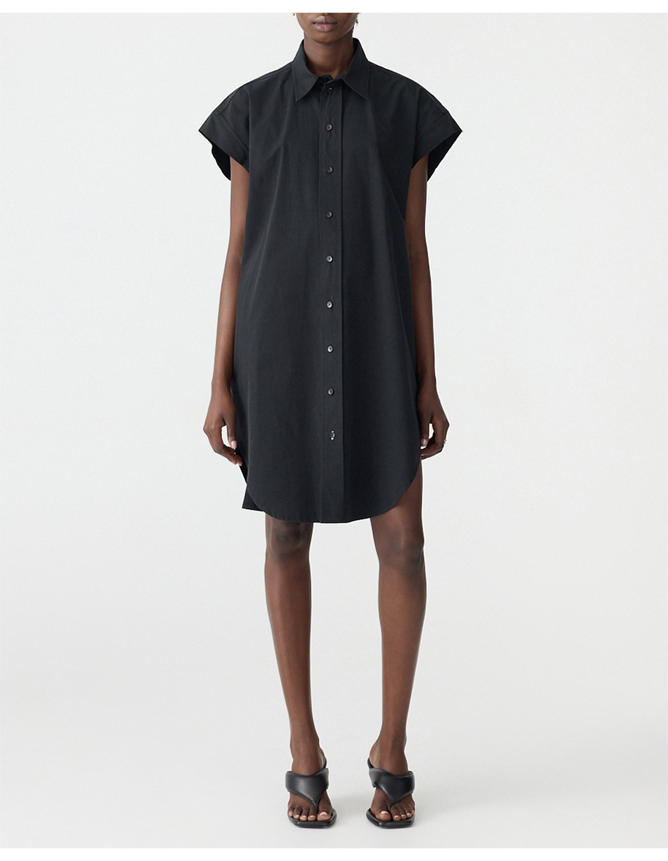 Crushed Cotton Sleeveless Dress | David Jones (Australia & New Zealand)