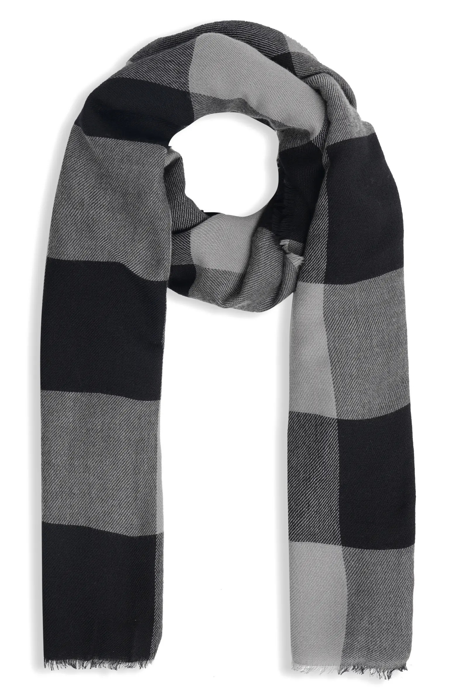 Buffalo Plaid Wool Blend Scarf | Nordstrom