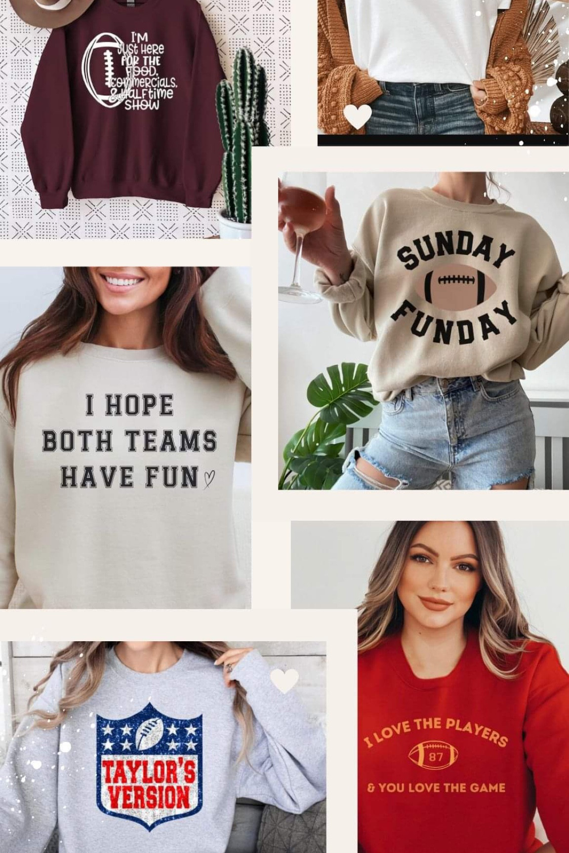 Show up to your SuperBowl Party in style with these sweatshirts! 

Many of these designs are currently on sale! 

#superbowl #taylorswift #sweatshirts #winterstyle #football

#LTKfindsunder50 #LTKSeasonal #LTKsalealert